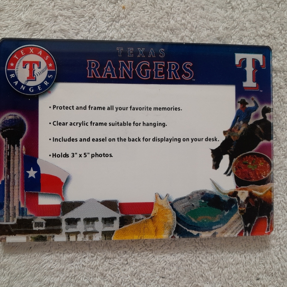 Texas Rangers MLB Baseball picture frame